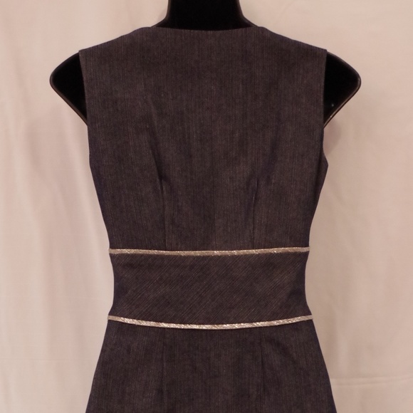 Ports 1961 Denim Dress w/Silver Trim- Sz 2 Fits 0 - Picture 3 of 4